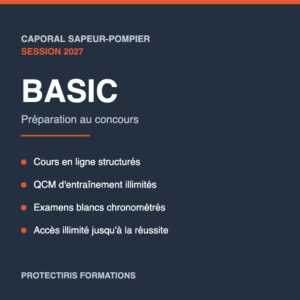 Formule BASIC de préparation au concours de caporal sapeur-pompier session 2027